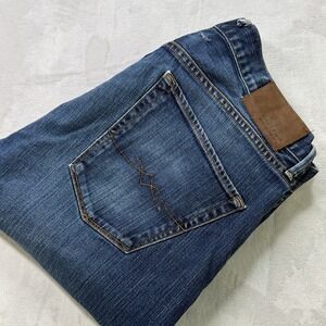 Lucky Brand 221 Original Straight Jeans Men's 34x30 White Oak USA Denim